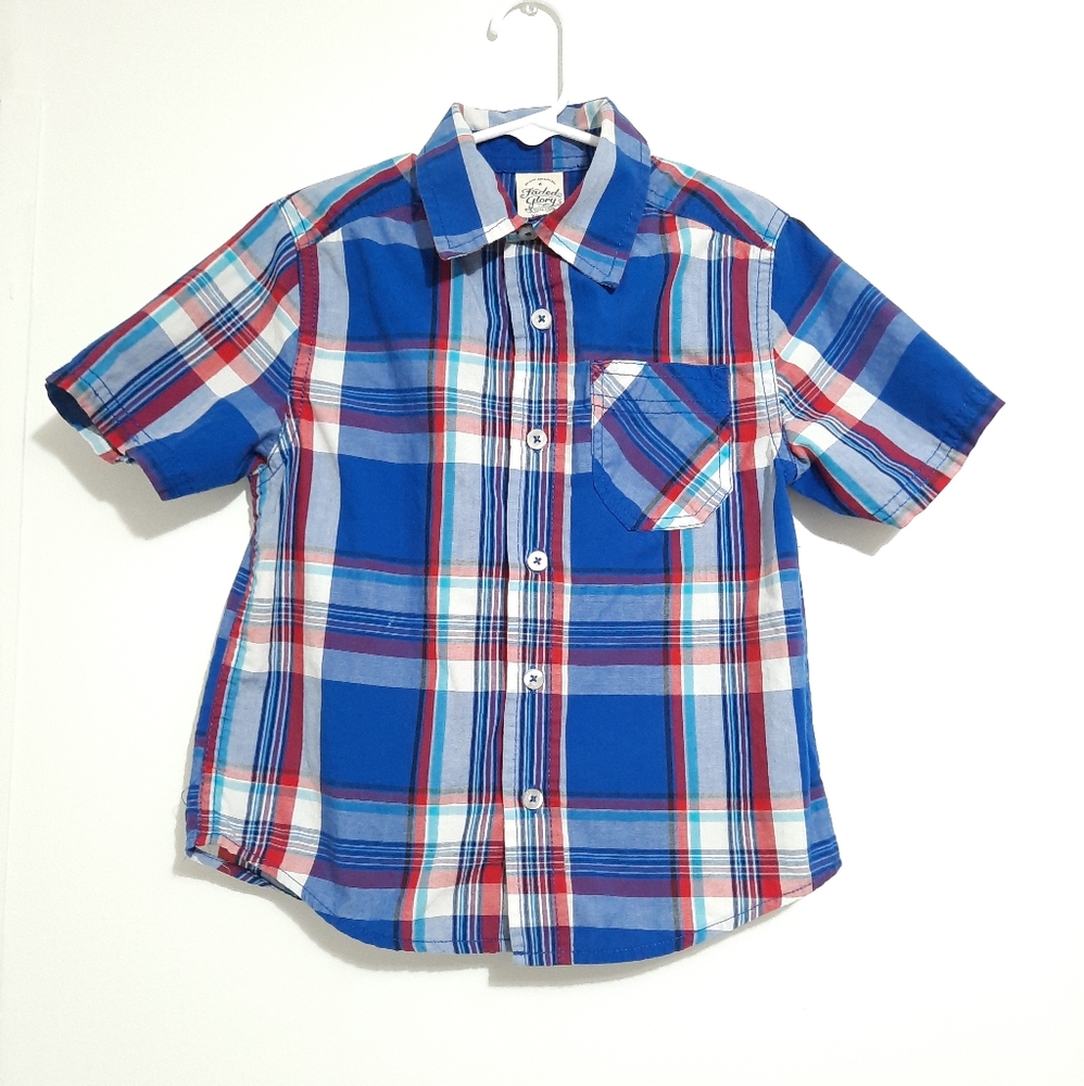 BOYS PLAID SHIRT SIZE 4/5